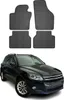 2007-2018 VW Tiguan Fußmatten Gummi Schwarz 4 tlg Produktbild-Vorschau 1