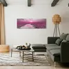Vlies Leinwandbild - Lilies and Sunset (1 Part) Narrow Produktbild-Vorschau 4
