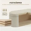 HOMCOM Sitzbank mit Stauraum Polsterbank 105x51x49cm mit Produktbild-Vorschau 6