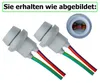 2x T10 W5W Gummi Fassung GRAU + Kabel Produktbild-Vorschau 4