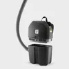 A vacuum cleaner unit and its dustbin are shown separately against a plain background. Produktbild-Vorschau