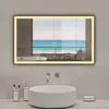 LED Spiegel Schwarzer Rahmen Badspiegel mit 120X70cm Produktbild-Vorschau 3