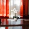 Bílá umělá orchidej v květináči, výška 53 cm Náhled obrázku produktu 4