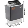 Riscaldatore per sauna VEVOR 9 KW, riscaldatore elettrico Anteprima dell’immagine prodotto 8