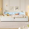 Polsterbett Samt  mit hydraulischem Stauraum & LED, Produktbild-Vorschau 4
