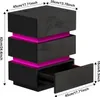 Intelligenter LED Nachttisch mit Ladestation,Schwarz Produktbild-Vorschau 2