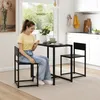 HOMCOM 3-delige eethoekset, keukentafel met 2 stoelen, Productafbeelding-voorbeeld 2