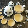 10 Stück Holz Panda Russische Matroschka Matroschka Produktbild-Vorschau 5