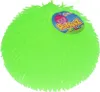 A neon green puffer ball with a tag attached. Produktbild-Vorschau