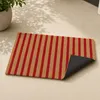 Relaxdays Fußmatte Kokos, Vorleger natur-rot gestreift, Produktbild-Vorschau 8