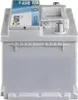 A Varta Silver Dynamic E38 Autobatterie is shown from the side against a white background. Produktbild-Vorschau