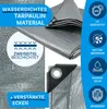 Plachta 140g/m² nepromokavá plachta s oky stříbrná 150x600 Náhled obrázku produktu 4