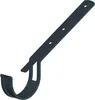 A dark gray gutter bracket is shown against a white background. Produktbild-Vorschau