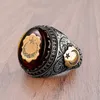 Männlicher Ring, Persönlichkeit, handgraviertes Muster, Produktbild-Vorschau 3