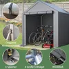 Geräteschuppen Dunkelgrau 190x170x200 cm als Fahrradgarage Produktbild-Vorschau 4