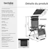 Chaise longue pliable CLOUD II avec pare-soleil - noir, par Voir les images du produit 6