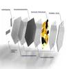 DEQOART Glasbild Echtglas 40x35 cm 'Goldener Tanz' Wandbild Produktbild-Vorschau 6