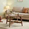 VASAGLE Couchtisch rund, 80 cm Wohnzimmertisch, konische Produktbild-Vorschau 1