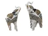 Dekofigur Elefant LUXOR CREME H. 20cm weiß braun Kunststein Produktbild-Vorschau 2