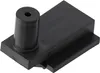 A black plastic component, likely a wheel or part of a tool cart, is shown in a studio shot against a white background. Produktbild-Vorschau