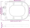 vidaXL Toaletné sedadlo, sivé, 47,5 x 35 x 3,6 cm, Náhľad obrázku produktu 7