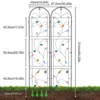 WISFOR Rankhilfe 2er Set Metall, rostfrei Rankhilfe Garten Produktbild-Vorschau 3