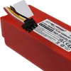 A close-up view of a red battery pack with wires and a connector. Produktbild-Vorschau