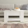 vidaXL Table basse blanche 79x49x41 cm Bois composite Voir les images du produit 3