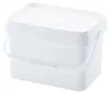 2 x AUER 20 Liter Eimer mit Deckel 39 x 29 x 25 cm Weiß Produktbild-Vorschau 2