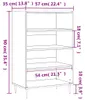 vidaXL Highboard Weiß 57x35x90 cm Holzwerkstoff Produktbild-Vorschau 8