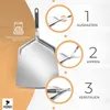 Pizzaschieber Edelstahl - Extra große Schaufel (33 x 38 cm) Produktbild-Vorschau 3