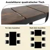 Puluomis Ausziehbarer Esstisch, Erweiterbarer Tisch Produktbild-Vorschau 6
