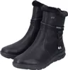 A pair of black winter boots with fur trim. Anteprima dell’immagine prodotto