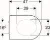 Geberit iCon WC Sitz, Toiletten Sitz, überlappend, ohne Produktbild-Vorschau 12