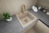 [Granitspüle 48x50 mit Armatur Gold Beige] Hochwertig Produktbild-Vorschau 1