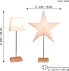Tischlampe Leo, 3D Papierstern, Holz, Metall, E14 Produktbild-Vorschau 8