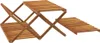 vidaXL Klappregal 3 Böden Braun 70x31x63 cm Massivholz Produktbild-Vorschau 6