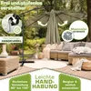 tillvex Parasol Marron Ø 300 cm Parapluie de jardin Voir les images du produit 3