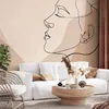 Selbstklebende Folie Fototapete - Line Art - Femininity Produktbild-Vorschau 1