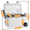 Glacière CampFeuer blanche de 70 litres avec roulettes, Voir les images du produit 3