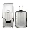 Two silver suitcases with transparent covers are shown against a white background. Náhľad obrázku produktu