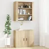 vidaXL Nástěnná skříň Sonoma dub 80x33x80 cm výrobek ze Náhled obrázku produktu 7