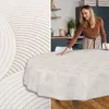 Tischdecke Geometrie Curva Grau Beige Oval 240x140cm Band Produktbild-Vorschau 6