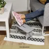 Creative Deco Šedá Dřevěná Stolička | 38 x 19 x 21 cm | Náhled obrázku produktu 7