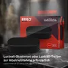 A product box and two units of the product are displayed on a marble surface. Produktbild-Vorschau
