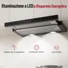 LEVIVO A+++ cofano piatto 60cm ricircolo e scarico aria con Anteprima dell’immagine prodotto 4