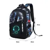 Schulrucksäcke Rucksack-Set Anime Leuchtender USB Jungen Produktbild-Vorschau 10