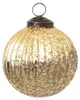 Clayre & Eef Weihnachtskugel Ø 7 cm Goldfarbig Glas Produktbild-Vorschau 1