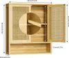 WISFOR Wandschrank Bambus, Badezimmerschränke Hängeschrank Produktbild-Vorschau 7