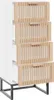 vidaXL Highboard Weiß 40x30x95 cm Holzwerkstoff Produktbild-Vorschau 6